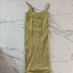 Zara Striped Yellow and Black Dress